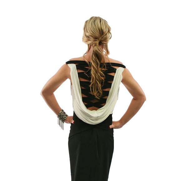 SLEEVELESS COWL NECK MIDI DRESS - Picture 2 of 6